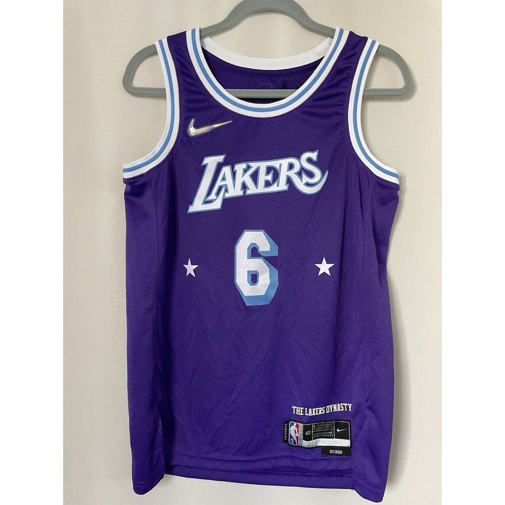 LeBron James Los Angeles Lakers City Edition Nike Swingman Jersey Men’s SZ S